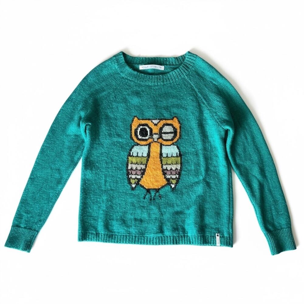 Wool Blend Sweater Owl